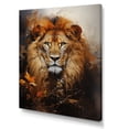 thumbnail image 2 of Designart "Portrait Of The Mighty Lion Monarch" Animals Lion Canvas Prints, 2 of 7