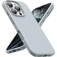 thumbnail image 1 of KOMI Designed for iPhone 16 Pro Max Case,Shockproof Liquid Silicone Protective Phone Case with Soft Anti-Scratch Microfiber Lining Ultra Slim Drop Protection Phone Cover 6.9 inch Blue Gray, 1 of 5