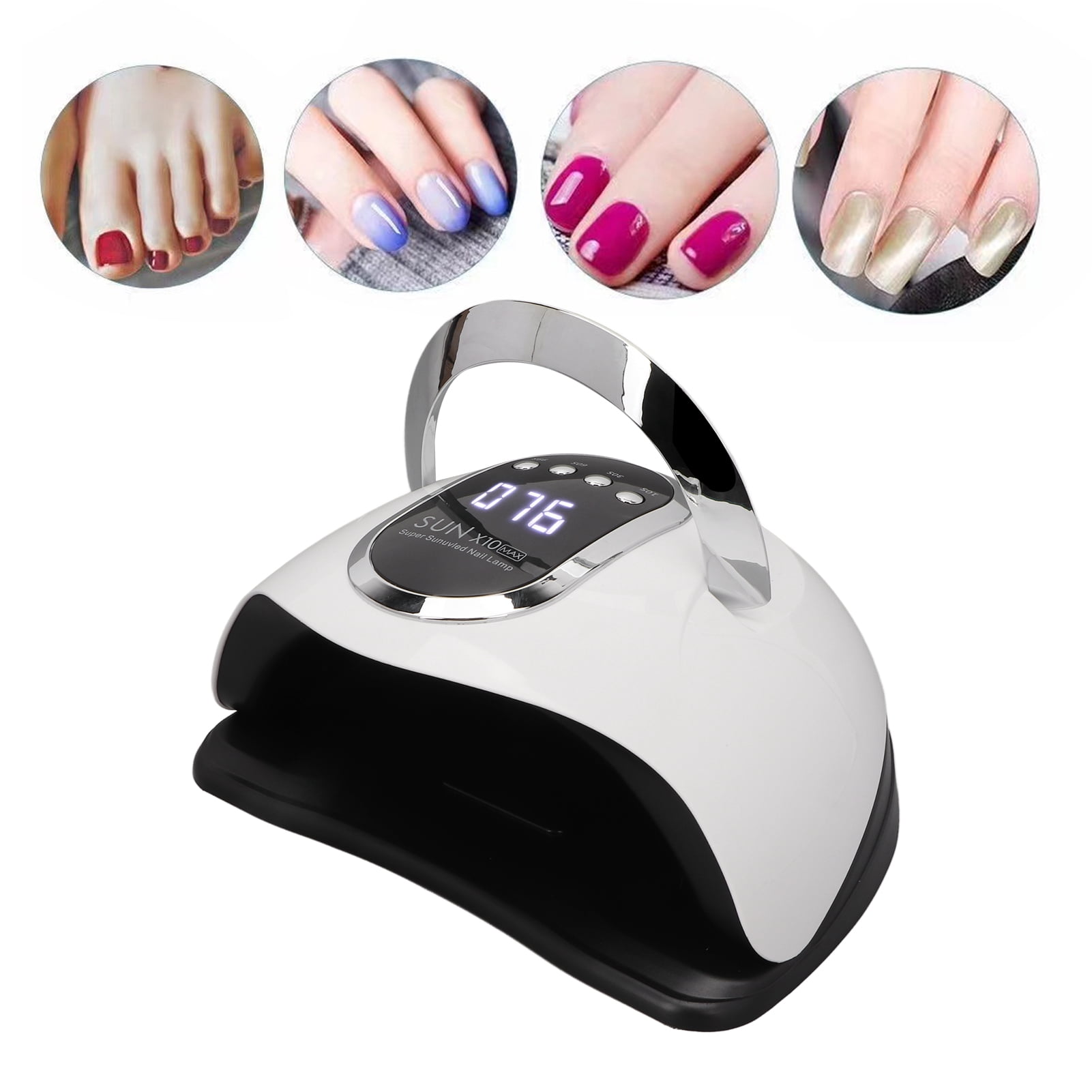 Suodoka SUN X10 MAX 280W LED UV Nail Lamp, 66 Beads Quick Drying Gel Polish Curing Light with Auto Sensor US Plug