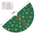 thumbnail image 3 of Sikiie Milk Tea 30-48 inches {designName} Print Christmas Tree Skirt Snowman Xmas Tree Skirt with Edge Christmas Decorations for Holiday Party30", 3 of 7