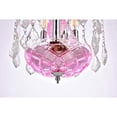 thumbnail image 4 of Elegant Furniture Rococo 3 Light Pink Pendant Rosaline (Pink) Royal Cut Crystal, 4 of 5