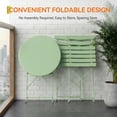 thumbnail image 3 of QinaQin Patio Bistro Set with Foldable Table and 2 Chairs, Powder Coated Metal Frame, 3Pcs, 3 of 8
