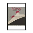thumbnail image 6 of Roma First Class Italian Lines Italia Cosulich Lloyd Trestino, Adria, circa 1935. Framed Vintage Travel Poster, 6 of 11