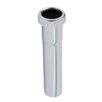Slip Joint Tube 1-1/2" x 6" Brass Extension Tube 22-Gauge for Bathroom sink Tubular Drain Chrome