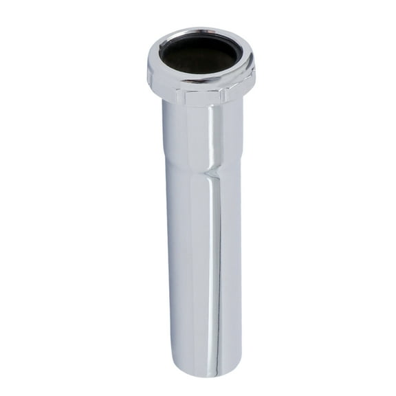 Slip Joint Tube 1-1/2" x 6" Brass Extension Tube 22-Gauge for Bathroom sink Tubular Drain Chrome