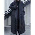 thumbnail image 2 of Abrigos acolchados Harajuku, chaquetas de solapa de gran tamaño para mujer, manga larga, largo hasta el tobillo, estilo casual, vintage, ropa cálida para la nieve, 2 of 4