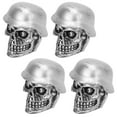 thumbnail image 4 of Valve Stem Caps, Antioxidation Tire Valve Caps Rustproof Helmet Skull Type ABS+Copper  For Cars Bikes SUVs Trucks Motorcycle Silver, 4 of 8