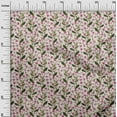 thumbnail image 3 of oneOone Viscose Chiffon Pink Fabric Floral Retro Quilting Supplies Print Sewing Fabric By The Yard 42 Inch Wide, 3 of 5