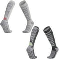 thumbnail image 1 of Paquete de 2 pares de calcetines de esquí para esquí, snowboard, calcetines de rendimiento para deportes al aire libre, calcetines de esquí de fondo y snowboard para esquí y calcetines para, 1 of 7