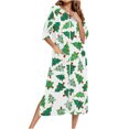 thumbnail image 2 of Elvqul Womens Nightgowns White Loungewear Christmas Casual Sleepwear Pajamas for Women Vacation, 2 of 8