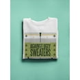 thumbnail image 3 of Against Ugly Sweaters Sweatshirt Men -Smartprints Designs, Male 3X-Large, 3 of 4