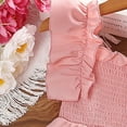 thumbnail image 6 of Godderr Girls Summer Dresses,Puff Ruffle Short Sleeve Dress Princess Skirt for Toddler 4-7 Years Pink, 6 of 11