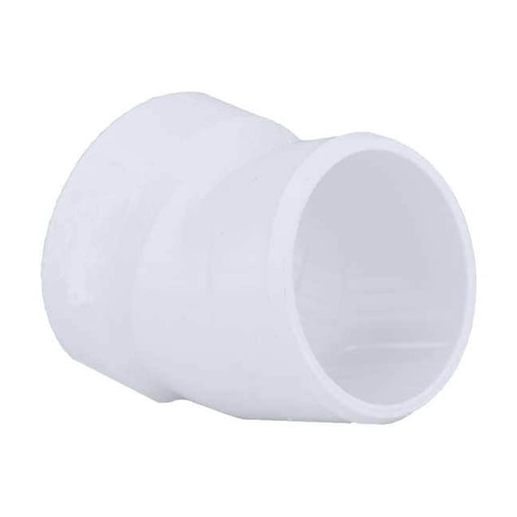 PVC 22-1/2 Degree Street Elbow, Hub x Spigot, 2 in Pipe Size