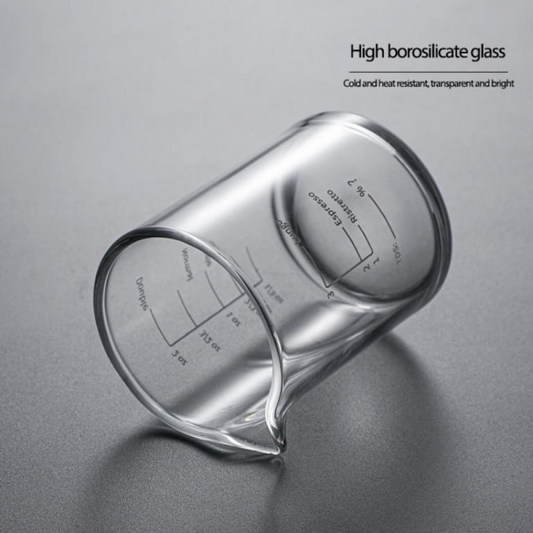 High Borosilicate Glass Measuring Cup Set-V-Shaped Spout，Includes