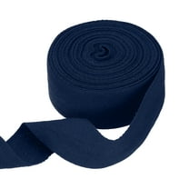 Uxcell Cotton Twill Tape Ribbon 1-5/8" 11 Yard Herringbone Webbing Tape, Navy Blue