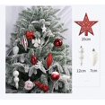 thumbnail image 4 of Juego de 88 bolas navideñas rojas y blancas - Bolas navideñas de plástico irrompibles - Decoración para árboles de Navidad - Crea un ambiente navideño - Para, 4 of 5