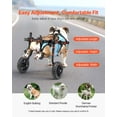 thumbnail image 5 of VEVOR Dog Wheelchair for Back Legs, Adjustable 2 Wheels Pet Wheelchair, Lightweight Dog Cart with Shock-Absorbing Wheels, Mobility Support Wheel Chair for Disabled Injured Dogs up to 22lbs, Medium, 5 of 9