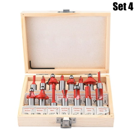 

15pcs Router Bit Set Alloy Milling Cutter Head for Electric Woodworking Engraving Machine Trimming Machine New