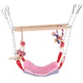 thumbnail image 1 of Colorful Hanging Pet Climbing Toy With Wooden Ladder Swing Bed Chain, Suitable For Small Pets, Birds, Parrots, 1 of 8