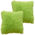 thumbnail image 1 of 2 fundas de almohada de felpa, fundas de almohada de felpa, suaves y cómodas, fundas de cojín de color sólido, 1 of 5
