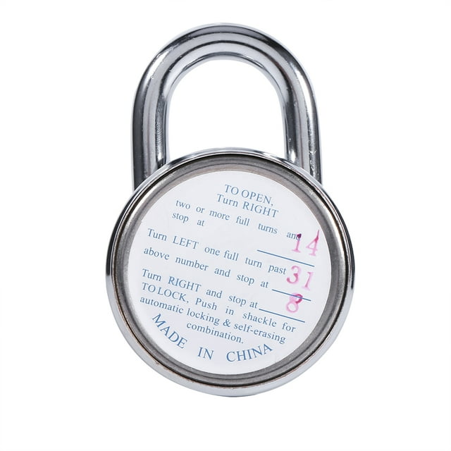 VIFERR Serrure à Combinaison Cadenas Rotatif Chiffre Combinaison Code Serrure Coffre-Fort Cadran Rond numéro Bagages Valise sécurité