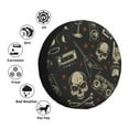 thumbnail image 5 of ZNDUO Rock Skull Guitar Cartoon Pattern Spare Tire Cover, Universal Spare Tire Wheel Covers 14 inch, 5 of 8