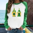 thumbnail image 2 of QIPOPIQ Chemises à Manches Longues pour Femmes Col Rond T-Shirts de la Saint-Patrick Hauts T-Shirt Imprimé Trèfle Chemise Verte Chanceuse St Patricks Chandails pour Dames Chandails Imprimés Chemises de Vacances Offres, 2 of 5