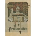 thumbnail image 3 of J.C. Leyendecker 14x18 Black Modern Framed Museum Art Print Titled - Proclamation (1890), 3 of 5
