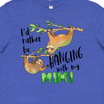 thumbnail image 4 of Inktastic Id Rather Be Hanging with My Mimi- Cute Sloths Youth T-Shirt, 4 of 5