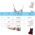 thumbnail image 2 of Lenpel Nightgown with Built in Bra for Women Lace V Neck Spaghetti Strap Sleepwear Mini Dresses Fashion Ruffle Trim House Pajama Dresses, 2 of 7