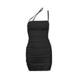 thumbnail image 4 of VISgogo Vestido ajustado sin mangas para mujer, vestido ajustado fruncido de color sólido, estilo callejero de verano de una pieza VISgogo moda, 4 of 9