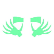 geerera Halloween Luminous Sticker, Removable Fluorescent Decals, Self-Adhesive Peeping Eyes, Halloween Party Supplies for Home Wall, Window, Door Decor