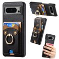 thumbnail image 1 of Étui pour FOXDOCK Google Pixel 8 Pro, Cuir, Bague Ours, Porte-Cartes, 1 of 4