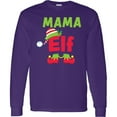 thumbnail image 3 of Inktastic Christmas Mama Elf Long Sleeve T-Shirt, 3 of 5