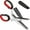 Black red, variant on MOMOJIA Steel Kitchen Herb Chopper Scissors with 5B1adeDesign and Cover For Quick Food Preps And Office Document Shredding