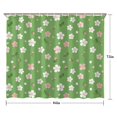 thumbnail image 5 of Strawberry and Blossom Pink Pattern Modern Waterproof Shower Curtain Set with 12 Hooks, Washable Decorative Bathroom Shower Curtain, 5 of 6