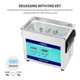 thumbnail image 3 of 3.2L digital ultrasonic cleaner 120W Jewelry Cleaning Ultrasonic Machine 40kHz with Heater Timer and Degassing, Gentle mode for Denture Dental Oral Irrigator Parts Glasses, 3 of 10