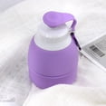 thumbnail image 2 of EeaseCA Collapsible Kettle Creative Portable Outdoor Water Storage Holder Kettle Water Container for Travel Trip (580ML Purple), 2 of 8