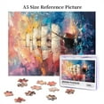 thumbnail image 6 of 500 PCS Dream sailboat - 500 Piece Oil Painting jigsaw puzzles,Stunningly Vibrant Colors,Ideal for Relaxation and Family Fun,Vintage Art Adults Wooden Puzzle,Vibrant Design, 6 of 6