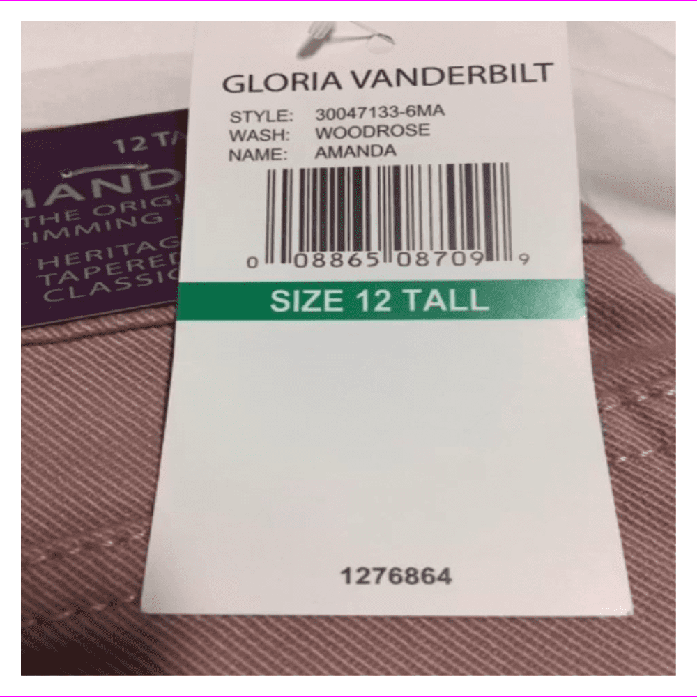 gloria vanderbilt tall jeans