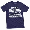 thumbnail image 5 of Mens Funny shirt I am not balding I am becoming more aerodynamic Father's day Papa husband Dad tee (X-Large Military Green), 5 of 7