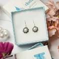 thumbnail image 5 of Tibetan Silver 925 Sterling Silver Pearl Drop Earrings for Women Handmade Filigree Tribal Gift Jewelry, 5 of 7