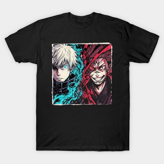 Vintage Jujutsu Kaisen Gojo And Sukuna Energy Clash T-Shirt Sizes S-5Xl GooGate