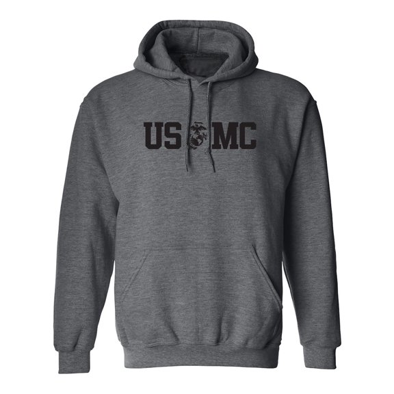 USMC Eagle Globe Anchor Adult Hooded Sweatshirt