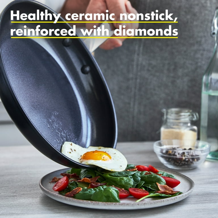 GreenPan Lima Hard Anodized Healthy Ceramic Nonstick 8 10 and 12 Frying  Pan Skillet Set, PFAS-Free, Oven Safe, Gray