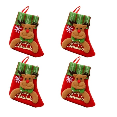 TELOLY Stockings,Brings Surprise to Family and Friends Christmas Stocking,Holiday Gift Bag Christmas Decoration,Letter Cards 16*13cm