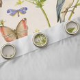 thumbnail image 4 of Homewish Colorful Rustic Birds Curtains Pack of 2 (42x84 Each),Country Floral Curtains Blackout,Beige Green Bedroom Curtains For Men Women,Ultra Soft Home Decor, 4 of 6