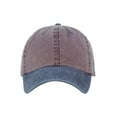 thumbnail image 2 of NYFASHION101 Unisex Adjustable 6-Panel Low-Profile Baseball Cap LOW100- Washed Purple/Blue, 2 of 4