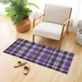 thumbnail image 6 of Haosy Purple Scottish Tartan Bathroom Rugs Non Slip Absorbent Soft Plush Quick Dry Bath Mat, 39"x20", 6 of 8