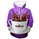 thumbnail image 3 of Sudadera con capucha con estampado 3D de taza de café para hombre, sudadera con capucha de gran tamaño con gráficos, nuevo diseño, sudadera transpirable, abrigo de manga larga, 3 of 5